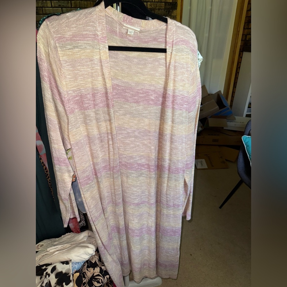 Cato 22/24 Women's Pink Striped Sweater